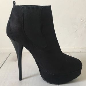 Black Platform Ankle Boots